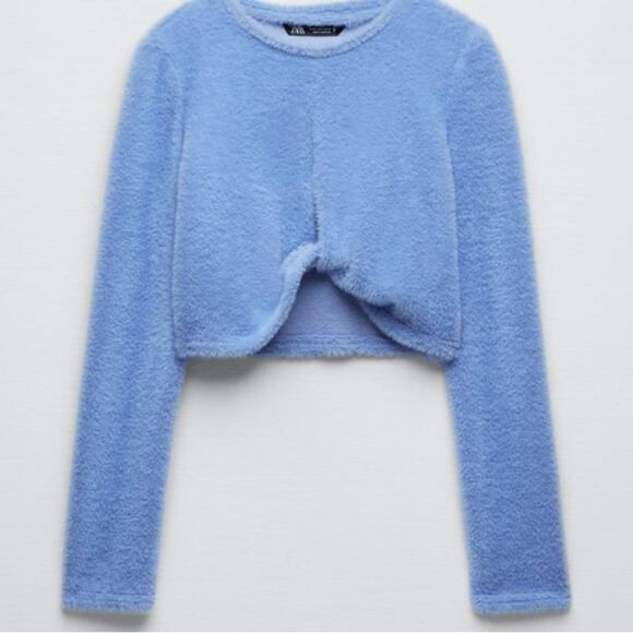 Zara Fuzzy Sweater Top - Picture 3 of 5